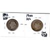Image 2 : 438.  1892 AND 1900 TWENTY-FIVE CENTS