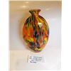 Image 2 : 1970’S VINTAGE SPLATTER GLASS VASE 10 ¾” TALL