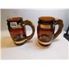 Image 1 : PRMIUM GRAIN BELT BEER WOOD HANDLED MUGS SIESTA WARE