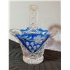 Image 5 : Vintage crystal swan trinket dish & salt cellar glassware.