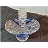 Image 6 : Vintage crystal swan trinket dish & salt cellar glassware.