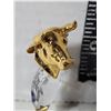Image 2 : Rare Crystal Trimlite & gold Bull head figurine.