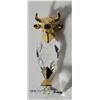 Image 3 : Rare Crystal Trimlite & gold Bull head figurine.