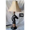 Image 1 : Vintage horse lamp. 30” high