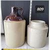 Image 1 : Vintage stoneware crock & jug.