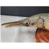 Image 2 : Small mounted sturgeon fish taxidermy.