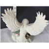 Image 5 : Eagle print, heavy curtain/ material & snowy owl figurine.