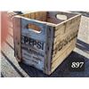Image 1 : 1964 Rose Beverages Prince Albert, Pepsi Cola wooden crate.