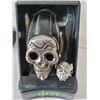Image 8 : G:21 Skull watch, leather strap & stash ring