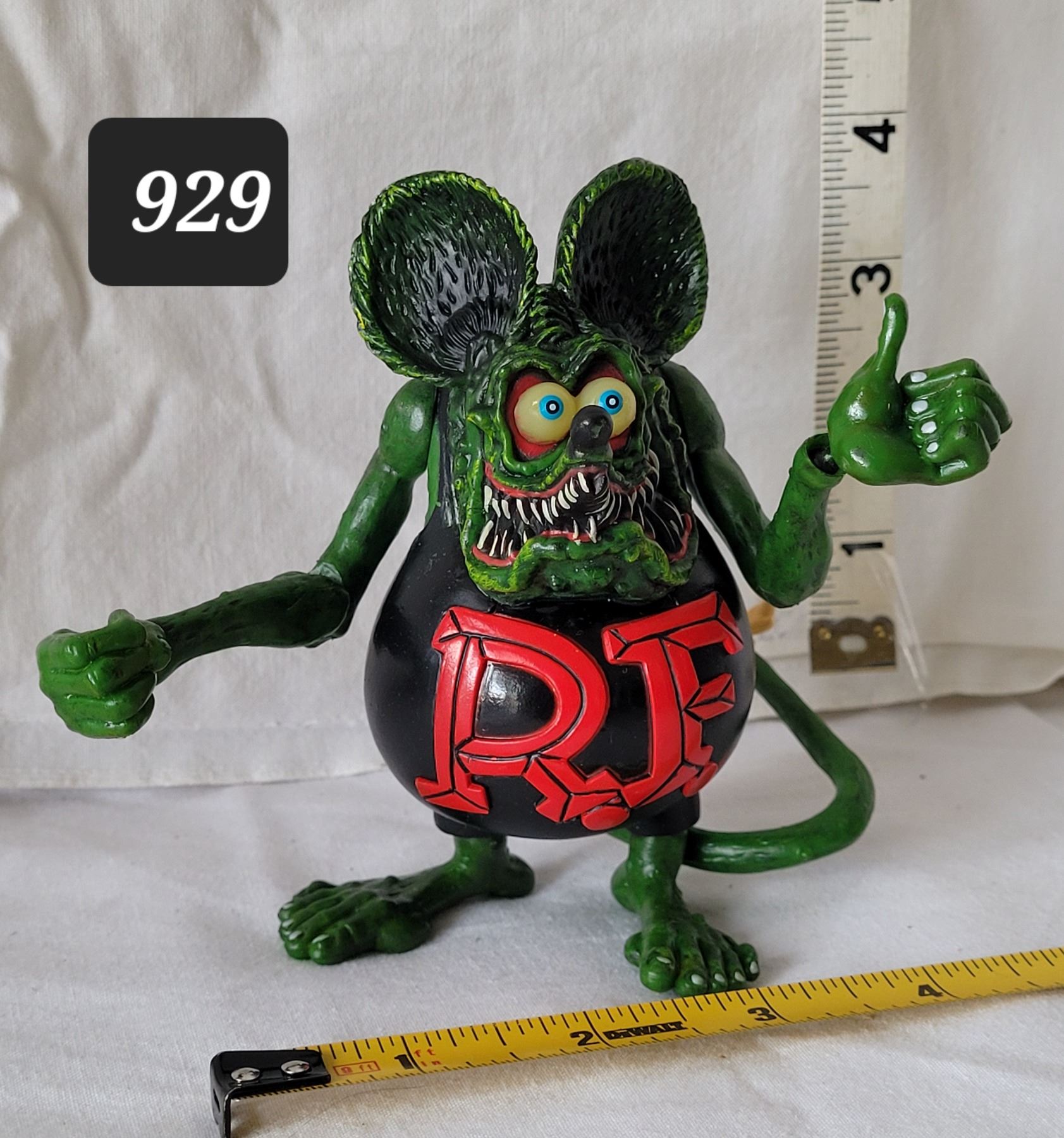 Ed Roth Rat Fink figure. Moving parts. - Schmalz Auctions