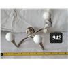 Image 1 : Vintage 3 prong, porcelain ball coat hook.
