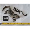 Image 1 : Cast iron salamander/ gecko's