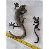 Image 2 : Cast iron salamander/ gecko's