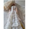 Image 3 : Barbies. Vintage wedding dress & accessories.