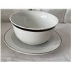 Image 4 : Vintage Belkaft German fine China, platinum trim. “Midnight Lace” Covered casserol