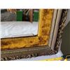 Image 3 : Antique hand painted, velvet trim, beveled mirror. From England. 33” W X 20” H