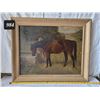 Image 1 : 1885 Antique original A L Townsend oil painting. One of England's best horse painters. “Whe