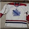 Image 4 : hockey jerseys various sizes, Canadians are adult small and medium, and youth large, tims are adult 