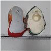 Image 2 : 2 chalkware heads - pope and robin hood