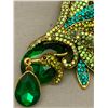 Image 3 : fashion jewelry green/blue peacock large brooch