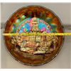 Image 5 : rare Millersburg carnival glass amythyst"court house advertising glass bowl