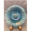 Image 4 : Fenton 1920's celeste blue stretch carnival glass large bowl