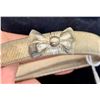 Image 2 : vintage metal stretch 7" arm band with bow