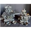 Image 1 : 2 miniature cast iron salesman stoves, queen and crescent