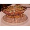 Image 1 : Amber Carnival Glass Fruit Bowl
