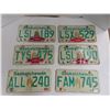 Image 1 : (6) 1980's-90's Sask License plates.