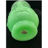 Image 4 : Fenton Jadeite "Empress Vase" Very Rare Only Made In 1980 With Fenton Sticker