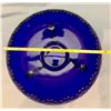 Image 2 : Fenton Cobalt Blue 1920's "Leaf Tiers Giant Rose Bowl" 3 Footed Very Rare 100+ Year Old Bowl