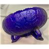 Image 3 : Fenton Cobalt Blue 1920's "Leaf Tiers Giant Rose Bowl" 3 Footed Very Rare 100+ Year Old Bowl