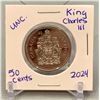 Image 1 : 2024 CDN King Charles III 50 Cent Piece