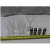 Image 1 : Crystal "4 Pinwhell" and (2) Salt and Pepper.