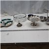 Image 2 : crytal bowl, silver trays, serving dish, and candy dish