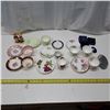Image 1 : china tea cups,plates ,mini wedding bells and human-like figurine