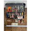 Image 1 : Antique tackle box and fishing lures