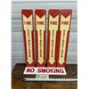 Image 2 : 4 fire extinguishers and 1 no smoking sign plastic