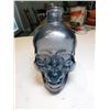 Image 2 : 659.  SMOKY SKULL BOTTLE 6” TALLL