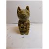 Image 2 : 674.  CAT IN CAT ONYX SCULPTURE