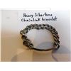 Image 3 : 729.  HEAVY SILVERTONE CHAINLINK BRACELET