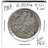 Image 1 : 760.  1987 10 DEUTSCHEMARK SILVER COIN 0.625 SILVER