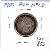 Image 2 : 800.  1900 NEWFOUNDLAND TWENTY CENT