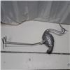 Image 1 : decorative metal bird "crane"