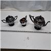 Image 1 : black metal tea pot set