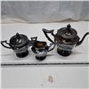 Image 2 : black metal tea pot set