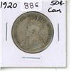 Image 1 : 1920 Canadian Silver 50 Cents Coin.