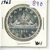 Image 1 : 1963 Canadian Silver Dollar.