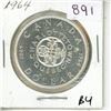 Image 1 : 1964 Canadian Silver Dollar.